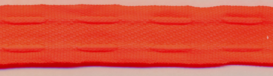 <font color="red">IN STOCK</font><br>1" Poly Double Drawcord Tape-Neon Coral