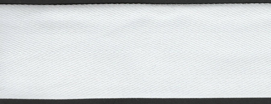 <font color="red">IN STOCK</font><br>1+1/2" Poly Twill Tape-White