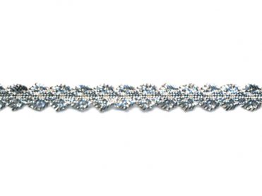 <font color="red">IN STOCK<br>MADE IN USA</font><br>3/8" Metallic Shell Braid-Silver