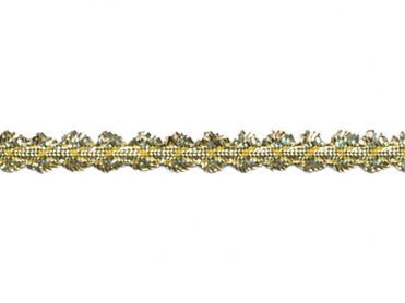 <font color="red">IN STOCK<br>MADE IN USA</font><br>3/8" Metallic Shell Braid-Gold